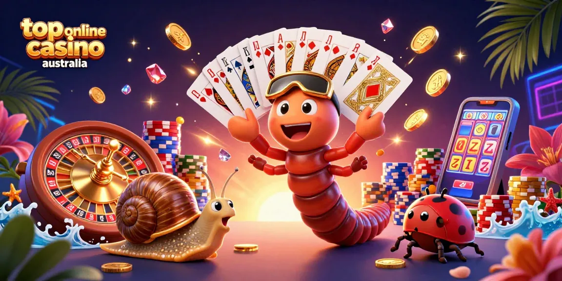 Experience thrilling gameplay at top online casino australia with a vibrant 3D casino scene.