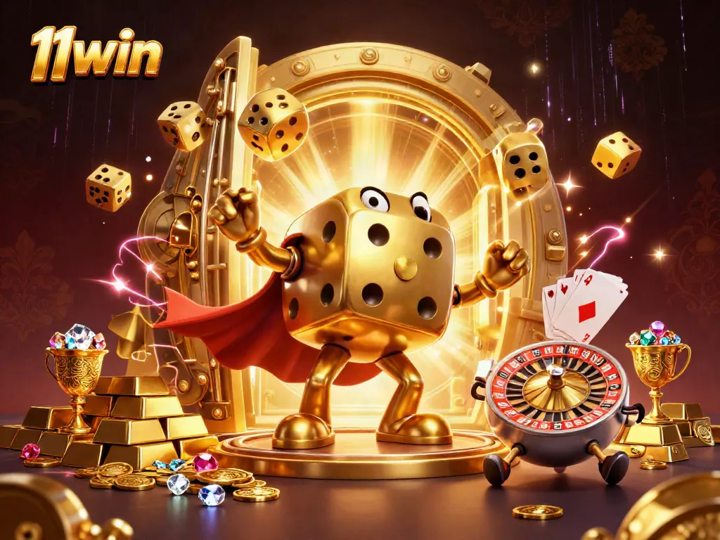 Experience thrilling gameplay with 11win's golden dice golem and dynamic treasures.