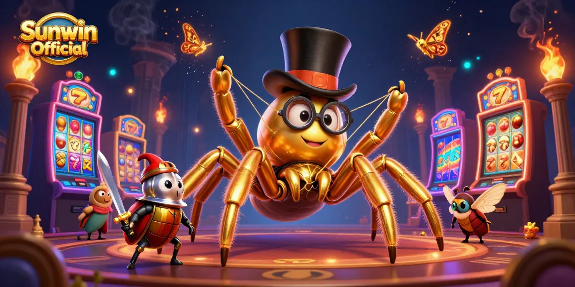 Spin slot reels and win big with Sunwin Official in this vibrant casino scene.